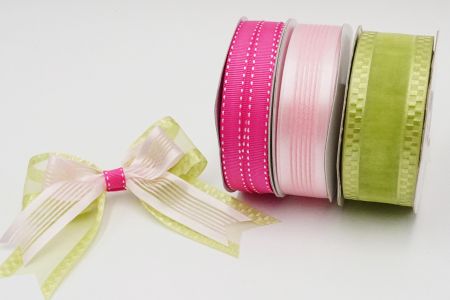 Pinkly Tone Woven Ribbon Set